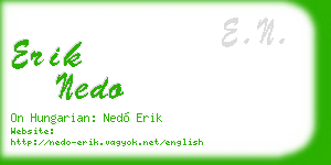 erik nedo business card