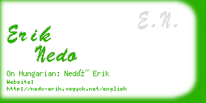 erik nedo business card